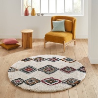 Ковер Круглый в берберском стиле Nuria диаметр 200 см бежевый LA REDOUTE INTERIEURS  фото, kupilegko.ru